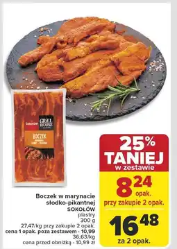 Carrefour Market Boczek w marynacie słodko-pikantnej Sokołów oferta