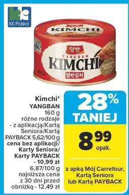 Carrefour Market Kimchi YANGBAN 160g oferta