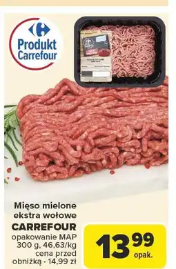 Carrefour Market Mięso mielone ekstra wołowe CARREFOUR 300g oferta