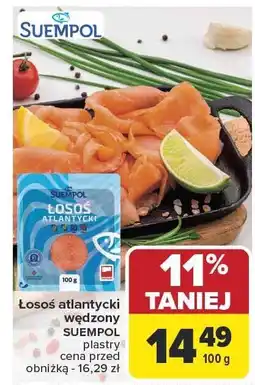 Carrefour Market Łosoś atlantycki wędzony plastry 100g SUEMPOL oferta