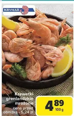 Carrefour Market Krewetki grenlandzkie mrożone 100g Krymar oferta