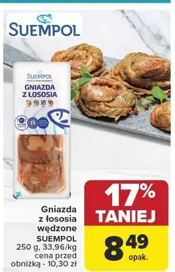 Carrefour Market Gniazda z łososia wędzone SUEMPOL 250g oferta