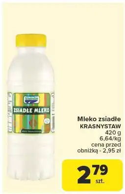 Carrefour Market Mleko zsiadłe KRASNYSTAW 420g oferta