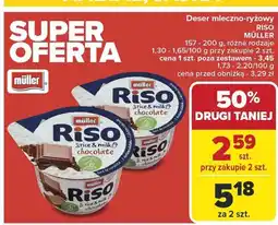Carrefour Market Deser mleczno-ryżowy Riso Müller rice & milk chocolate 200g oferta
