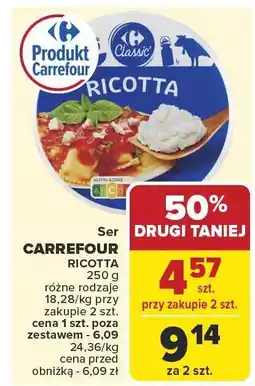 Carrefour Market Ser CARREFOUR RICOTTA 250g oferta