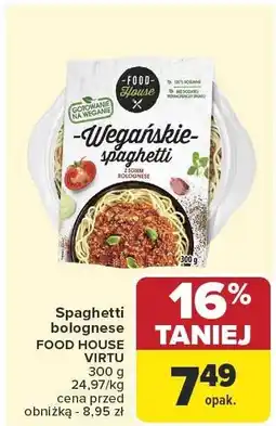 Carrefour Market Spaghetti bolognese 300g FOOD HOUSE VIRTU oferta