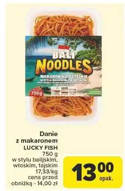 Carrefour Market Makaron Bali Noodles 750g Lucky Fish oferta