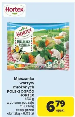 Carrefour Market Mieszanka warzyw mrożonych POLSKI OGRÓD HORTEX 450g oferta