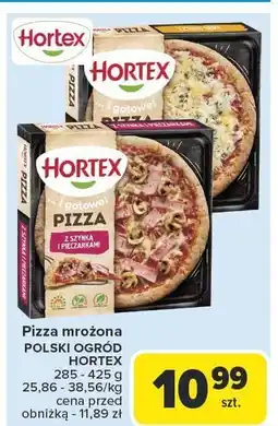 Carrefour Market Pizza mrożona POLSKI OGRÓD HORTEX z szynką i pieczarkami 285g oferta