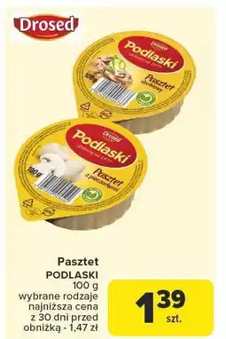 Carrefour Market Pasztet drobiowy 100g Drosed oferta