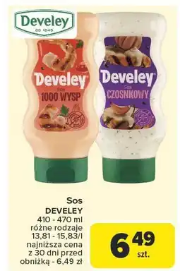 Carrefour Market Sos Develey 1000 wysp 410-470ml oferta