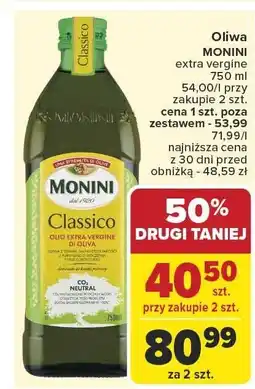 Carrefour Market Oliwa Monini extra vergine 750ml oferta