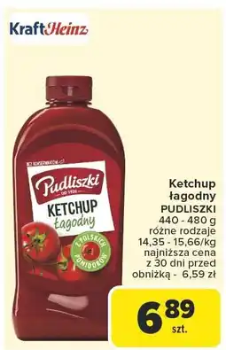 Carrefour Market Ketchup łagodny PUDLISZKI 440 - 480g oferta