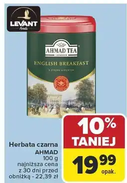 Carrefour Market Herbata czarna AHMAD English Breakfast 100g oferta