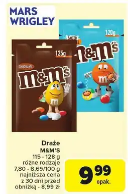 Carrefour Market Draże M&M's czekoladowe 125g Mars Wrigley oferta
