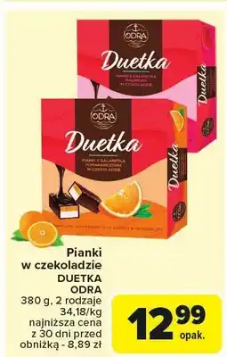 Carrefour Market Pianki w czekoladzie DUETKA ODRA pomarańczowa oferta