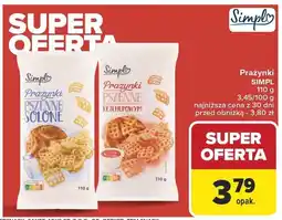 Carrefour Market Prażynki pszenne solone 110g Simpl oferta