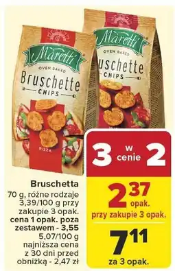 Carrefour Market Chipsy Bruschetta pizza 70g Maretti oferta