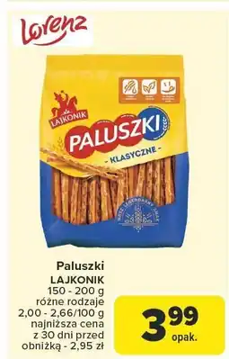 Carrefour Market Paluszki Lajkonik Klasyczne 150-200g Lorenz oferta