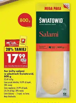 Biedronka Ser salami Światowid oferta