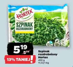 Netto Szpinak rozdrobniony Hortex oferta