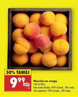 Biedronka Morela na wagę oferta