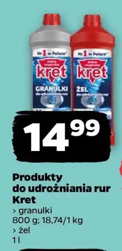 Netto Produkty do udrożniania rur Kret oferta