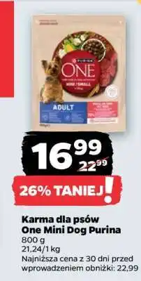 Netto Karma dla psów One Mini Dog Purina oferta
