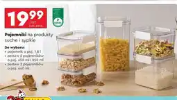 Biedronka Pojemniki na produkty suche i sypkie oferta