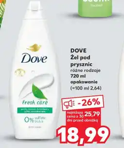 Kaufland Dove el pod prysznic oferta