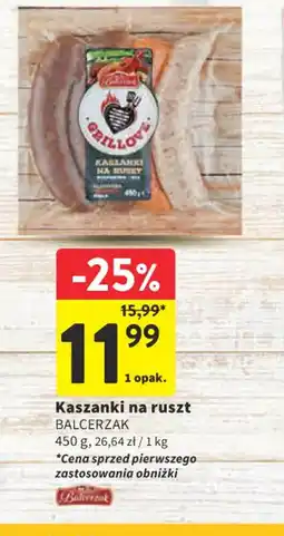 Intermarche Kaszanki na ruszt Balcerzak oferta