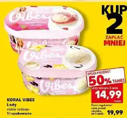Kaufland Lody mascarpone i malina Koral Vibes oferta