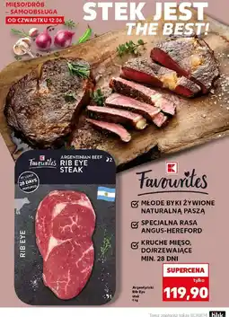 Kaufland Stek rib eye K-Classic Favourites oferta