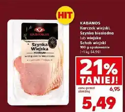 Kaufland Szynka wiejska Kabanos oferta