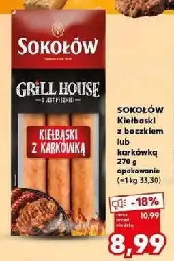 Kaufland Kiełbaski z boczkiem Sokołów Grill House oferta