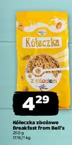 Netto Płatki kółeczka z miodem Breakfast From Bell's oferta