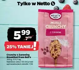 Netto Musli z żurawiną Bell's oferta