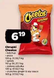 Netto Chrupki ginger & soy sauce Cheetos Crunchos oferta