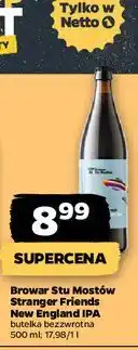 Netto Piwo Browar Stu Mostów Stranger Friends New England Ipa oferta