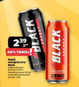 Netto Napój energetyczny tangerine & peach zero Black Energy oferta