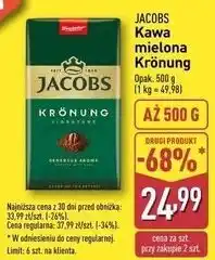 ALDI Kawa mielona Jacobs Kronung 500g oferta