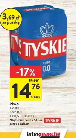 Intermarche Piwo Tyskie Zero 0.0 oferta