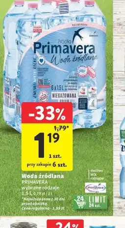 Intermarche Woda rdlana Primavera oferta