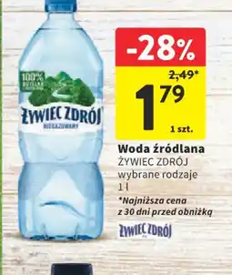 Intermarche Woda rdlana ywiec Zdrj oferta