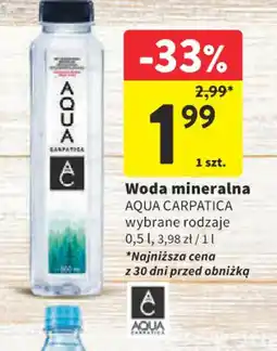 Intermarche Woda mineralna Aqua Carpatica oferta