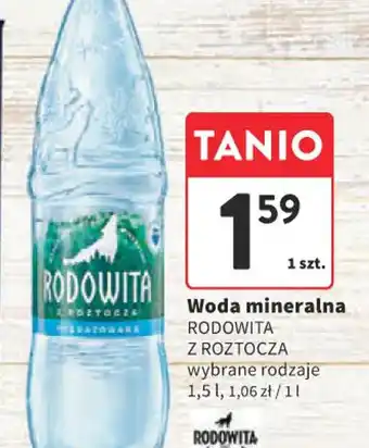 Intermarche Woda mineralna RODOWITA oferta