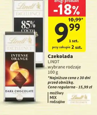 Intermarche Czekolada Lindt oferta