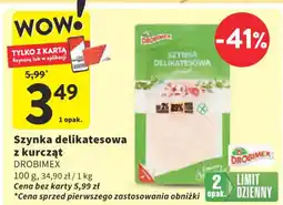 Intermarche Drobimex szynka delikatesowa z kurcząt oferta