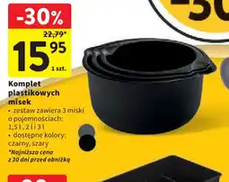 Intermarche Komplet plastikowych misek oferta