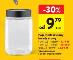 Intermarche Pojemnik szklany kwadratowy oferta